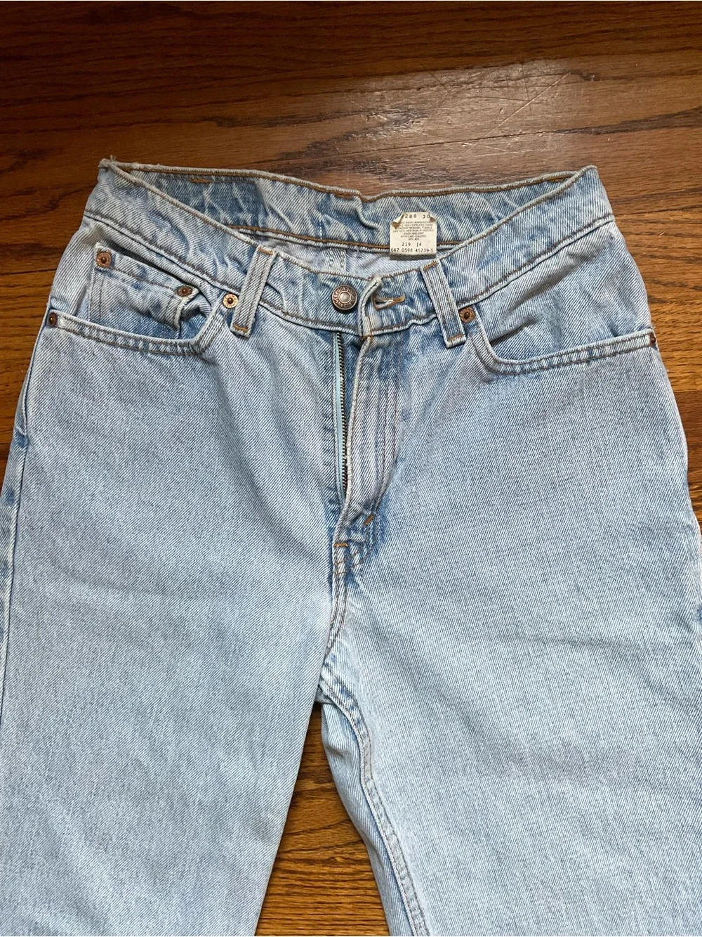 Levi's Light Blue Straight Leg Jeans - Women